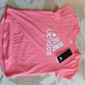 Adidas Pink Shirt/White Logo 6x